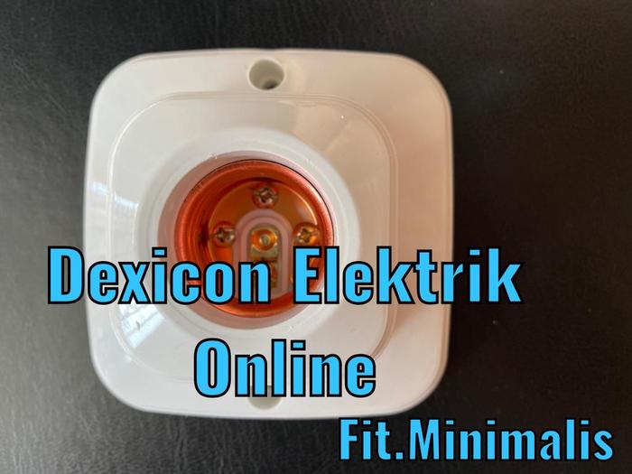 Gambar fitting plafon - dudukan lampu - fitting lampu - fitting lampu polos - MINIMALIS 10CM dari Dexicon Elektrik Online undefined Tokopedia