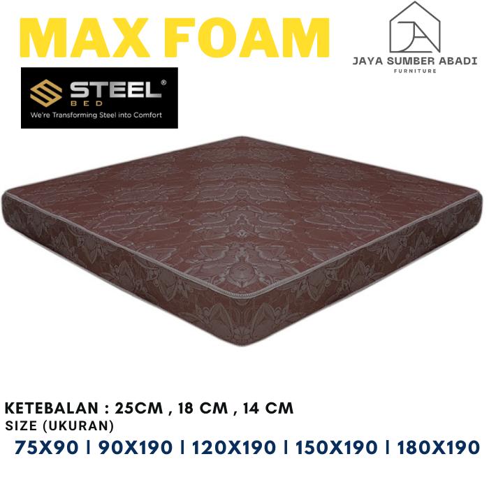 Gambar Kasur Matras Full Foam Bed Max Steel Foam - 14 CM, 75x90 dari JAYA SUMBER ABADI undefined Tokopedia
