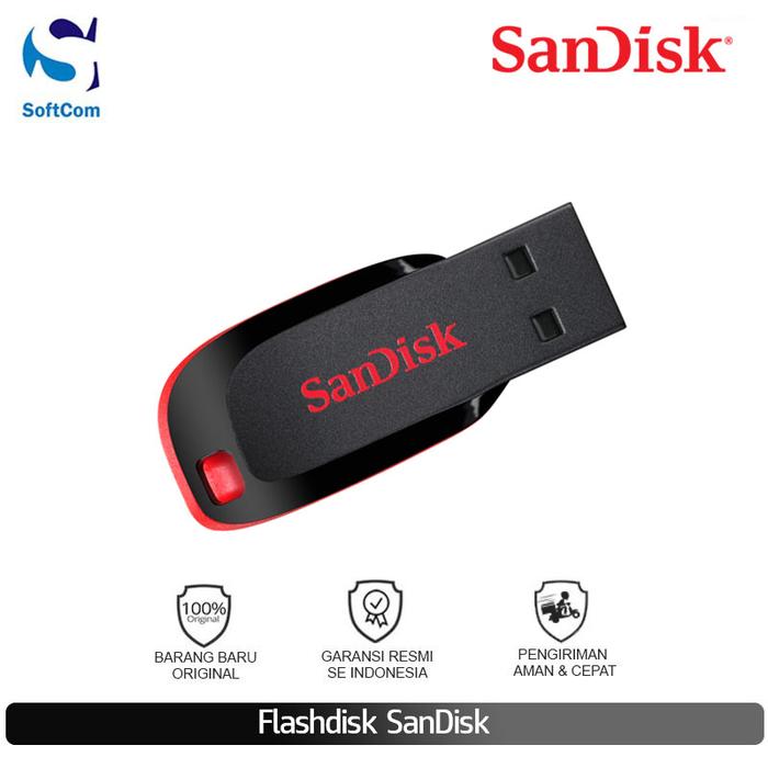 Gambar Flashdisk Sandisk 16GB / 32GB / 64GB / 128GB dari SOFTCOM Official Store undefined Tokopedia