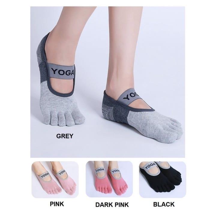 Gambar Kaos Kaki Yoga Wanita Woman Soks - Dark Pink dari Butterflyingshop undefined Tokopedia