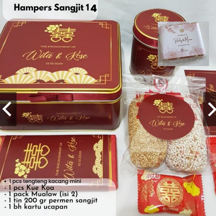 Gambar Hampers Kaleng Sangjit Chinese Engagement - SANGJIT 14 dari Hapunni Collection undefined Tokopedia