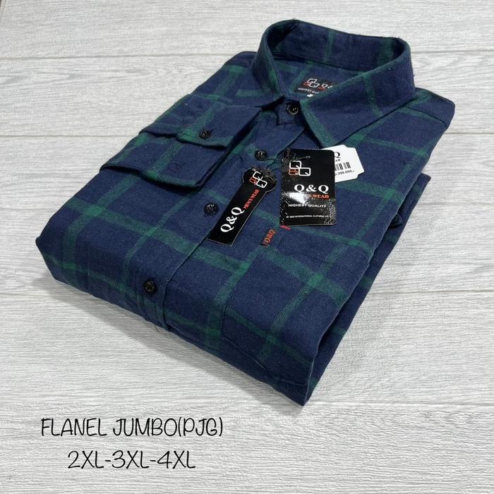 Gambar kemeja flanel xxl xxxl jumbo big size pria premium lengan panjang 122 dari GixStore Bandung undefined Tokopedia