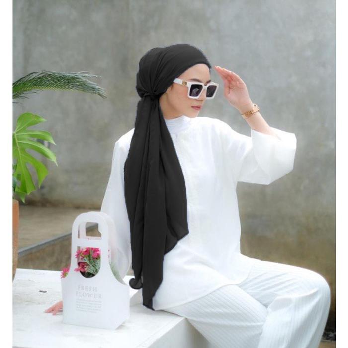 Gambar Turban Instan Premium / Turban untuk pesta / untuk Dewasa - Black dari subwax undefined Tokopedia