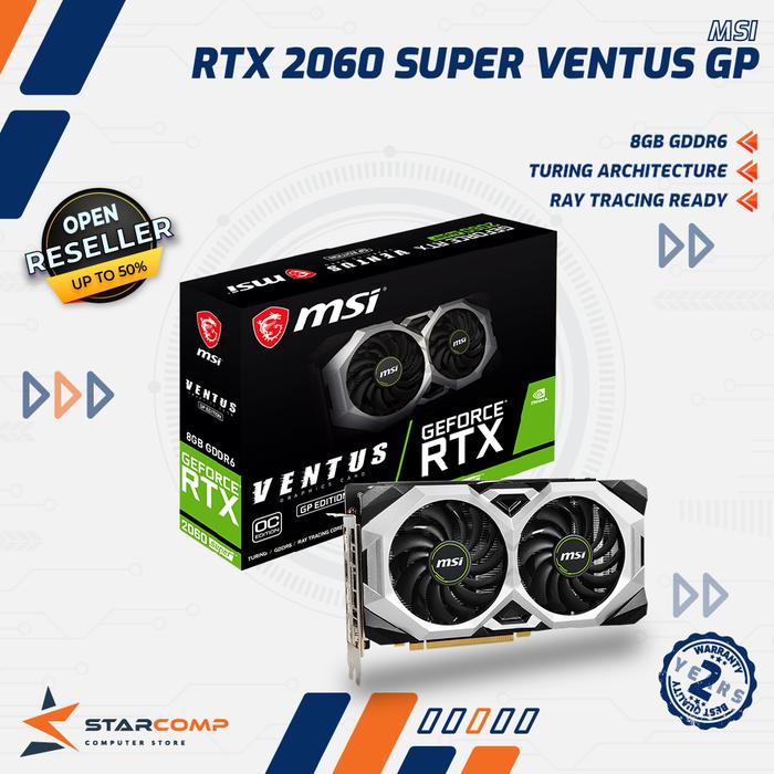 Gambar MSI GeForce RTX 2060 SUPER VENTUS GP OC 8 GB GDDR6 VGA RTX2060 dari Starcomp Origin undefined Tokopedia