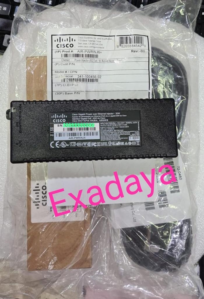 Jual CISCO AIR-PWRINJ6 POWER INJECTOR 802.3AT 30W for aironet access ...