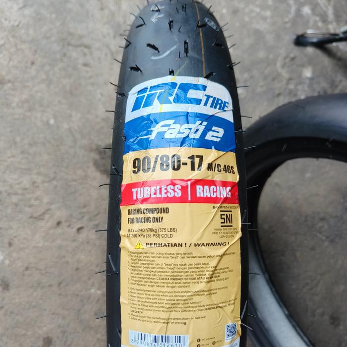 Gambar ban balap IRC FASTI 2 uk 90/80-17 ring 17 Slick Tire Soft Compound dari Raindry Store undefined Tokopedia