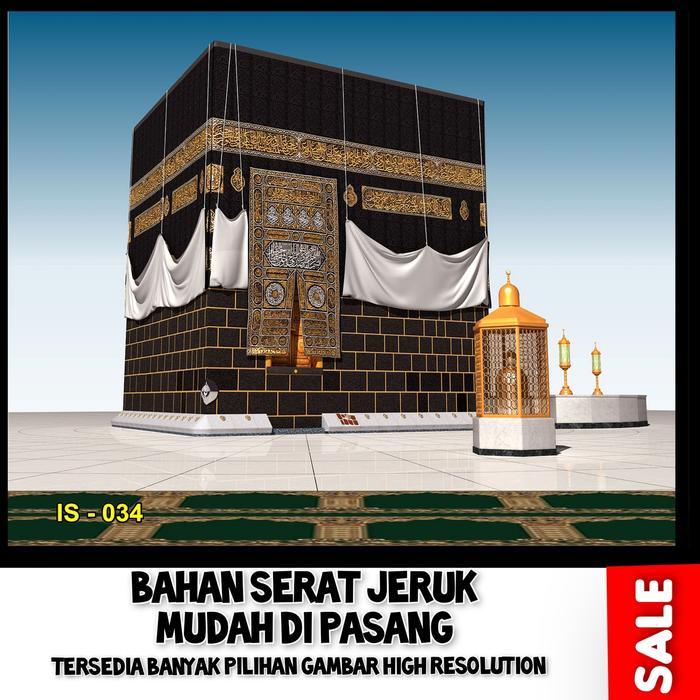 Gambar wallpaper ka'bah 3d / Wallaper Dinding Custom 3D Ka'bah / wall 3D - KB.010 dari DecoROZZtion wallpaper undefined Tokopedia