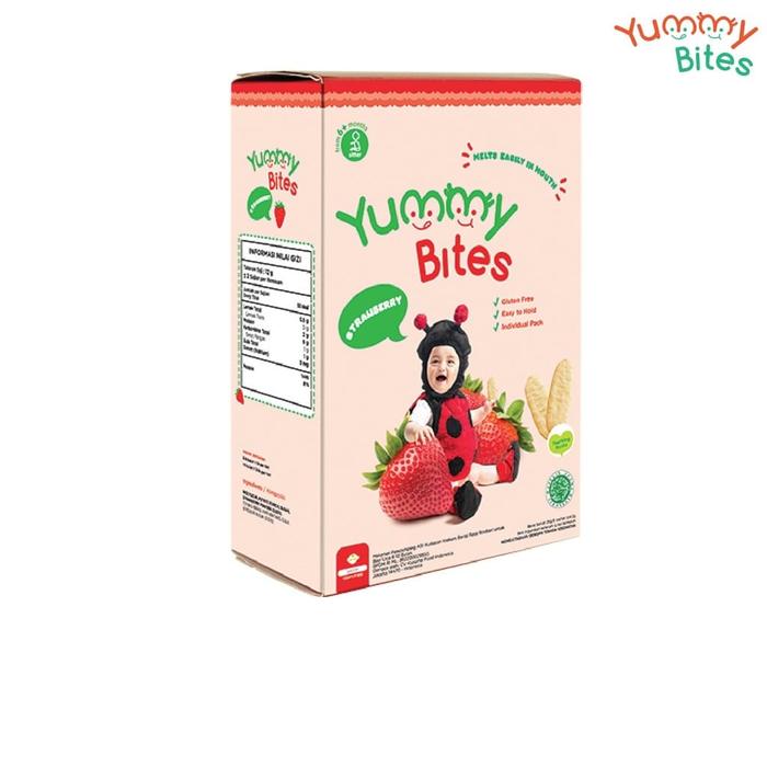 Gambar Yummy Bites Rice Crackers 25gr 6bln+ - YUMRICE Strawbe dari coconuts.store undefined Tokopedia