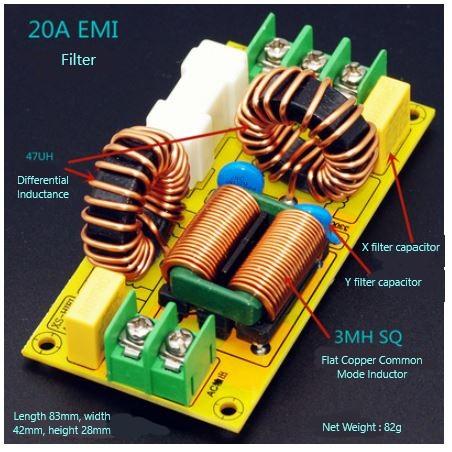 Gambar Module EMI Electromagnetic Interference filter AC 110/220V (M2003) - 20A dari Renetech undefined Tokopedia
