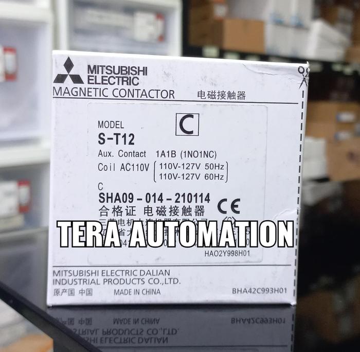 Gambar Magnetic contactor mitsubishi S-T12/ Contactor S-T12 Mitsubishi 220Vac - 110V dari Tera Automation undefined Tokopedia