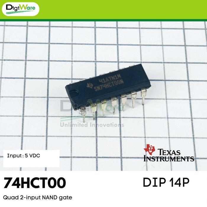 2x ST SN74HCT00N – Quad 2-Input NAND-Gatter Im DI Produktbild-Vorschau 5