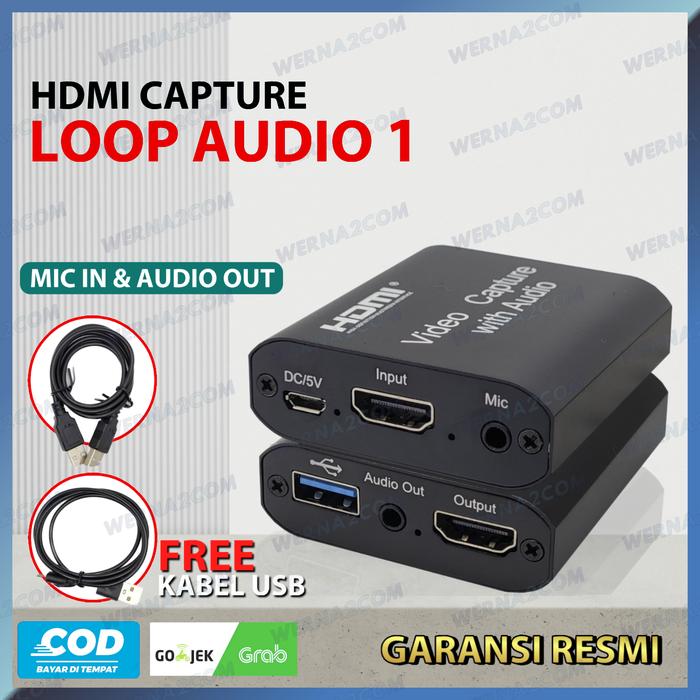 Jual USB Video Capture HDMI LOOP OUT With Audio 4K 1080P60fps - LOOP ...