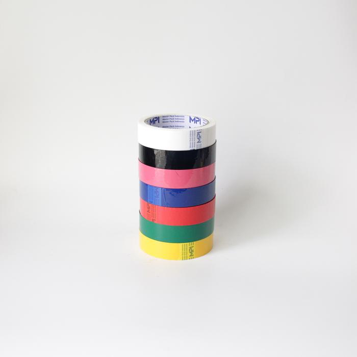 Gambar Isolasi Warna-Warni 24mm - Lakban Opp Tape Warna 24mm MPI - Hitam dari -Kagumi Official- undefined 5 Tokopedia