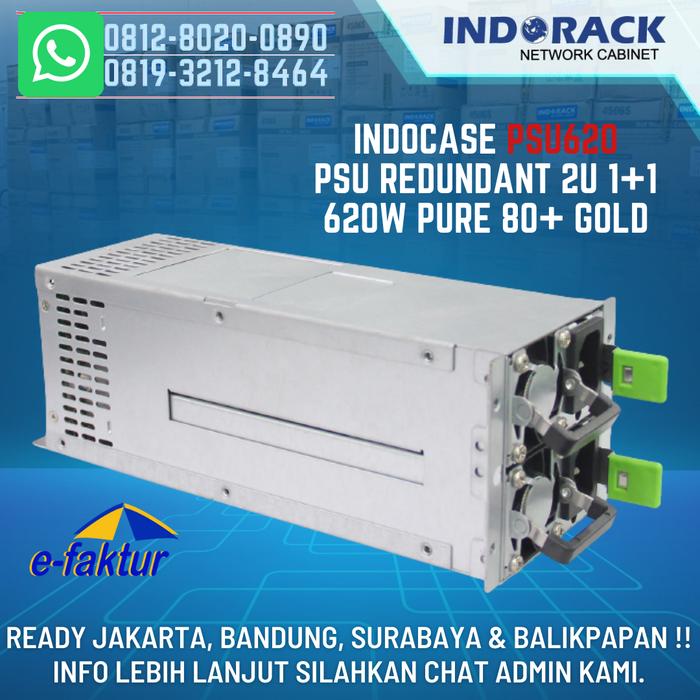 Gambar INDOCASE PSU 620W - POWER SUPPLY REDUNDANT 2U 1+1 620W PURE 80+ GOLD dari IT Network Power undefined Tokopedia