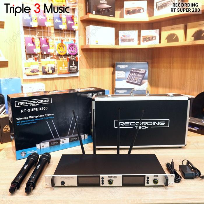 Gambar RECORDING TECH RT SUPER200 Mic Wireless 2 Mic Premium microphone - SILVER dari Triple3music undefined Tokopedia