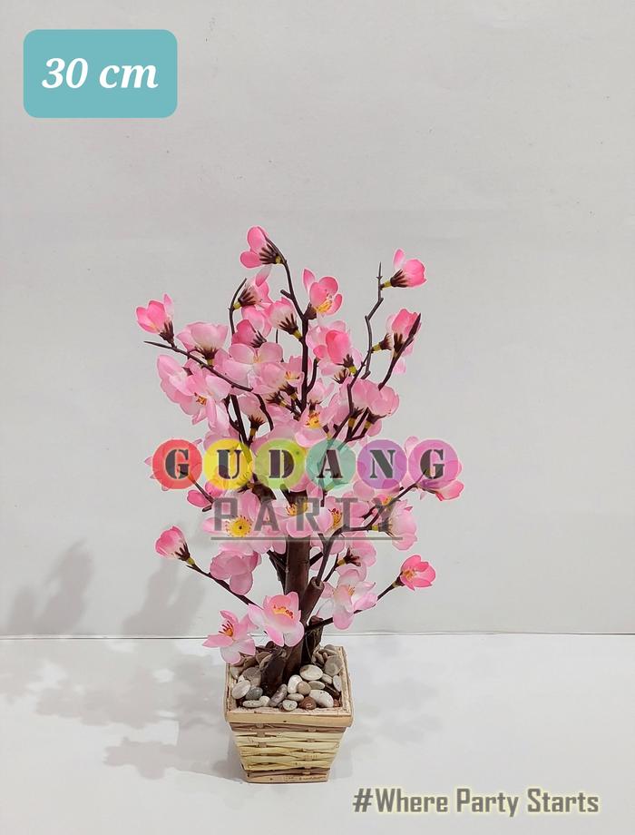 Gambar Pohon Sakura Bunga Meihwa Imlek Tanaman Artificial Bunga Hias Meja - 30cm Pink dari Gudang Party undefined Tokopedia