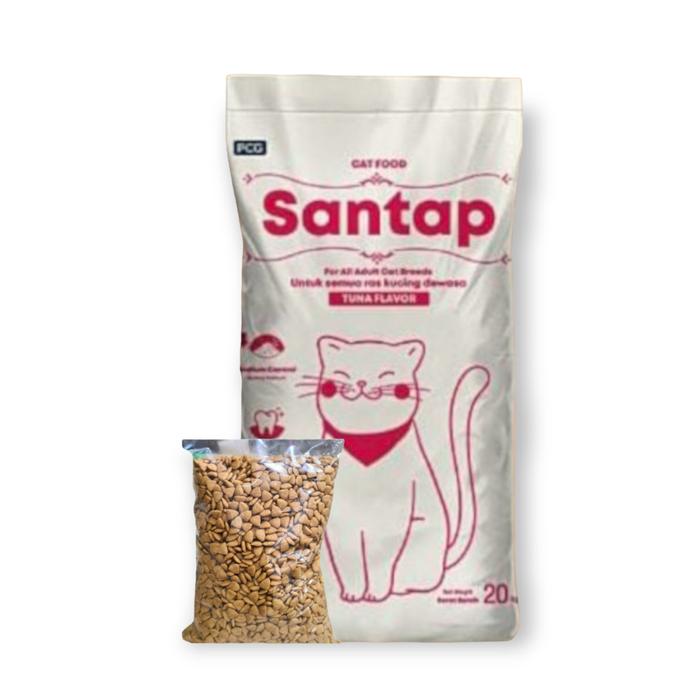 Gambar Makanan Kucing SANTAP Repack 800gr & 400gr, by PCG setara Cat Choize - TUNA 400GR dari Y - Petshop undefined Tokopedia
