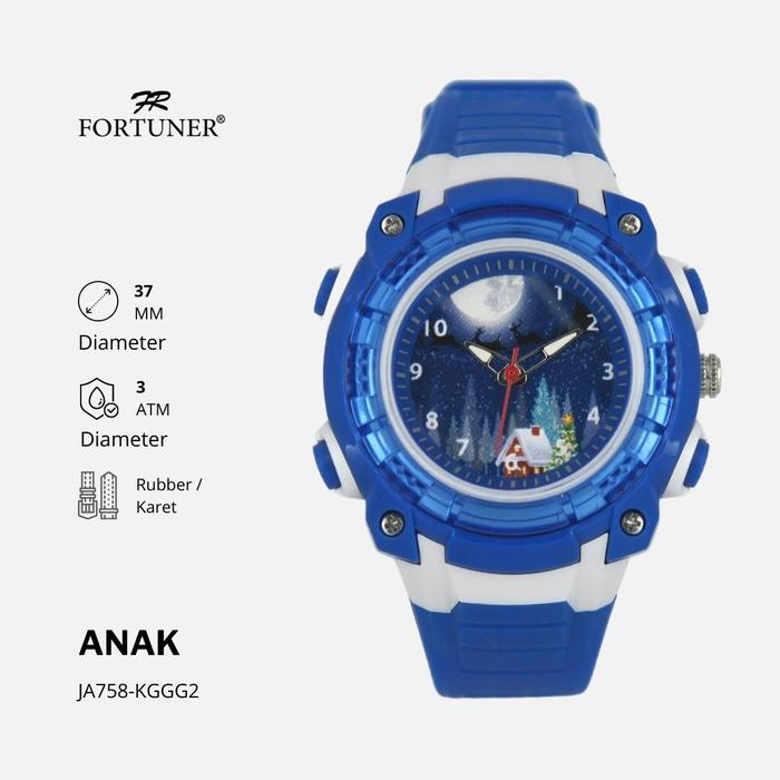 Gambar Fortuner Jam Tangan Anak Analog Karet Anti Air Christmas Edition Robin - Biru Nalam dari Fortuner Watch Official undefined Tokopedia