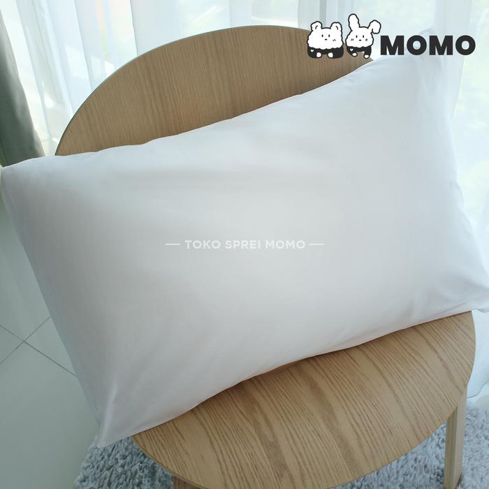 Gambar Sarung Bantal / Guling - Microtex [SPREI MOMO] - Putih, Sarung Bantal dari Sprei Momo undefined Tokopedia