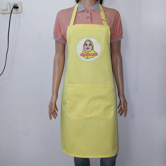 Gambar apron coklat muda - Kuning Soft 05, Polos dari hadriancollectionstore undefined Tokopedia