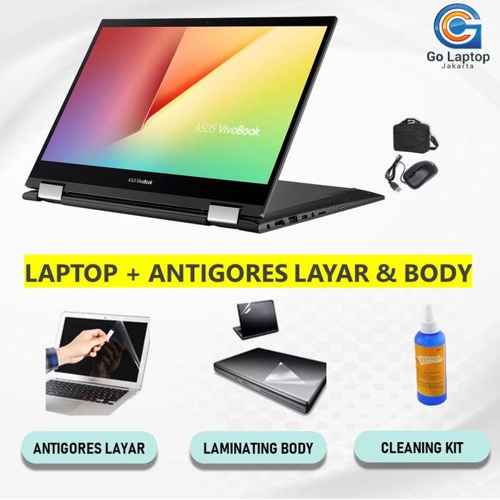 Gambar ASUS VIVOBOOK FLIP TP470EZ 2IN1 TOUCH I7 1165G7 16GB 1TBSSD 14"FHD W10 - +ANTIGORES, i7 - 16/512SSD dari GO LAPTOP JAKARTA undefined Tokopedia
