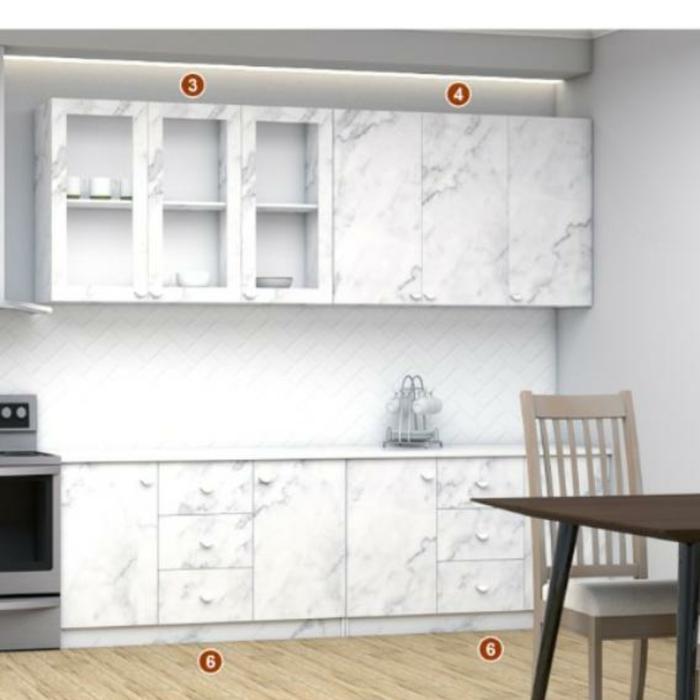 Gambar KITCEN SET ATAS BAWAH RAK PIRING MEJA DAPUR MINIMALIS (KSA 8042) - VARIAN (B) dari arafurnicure undefined Tokopedia