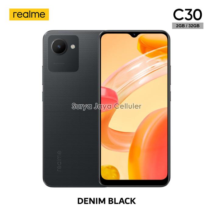 Gambar HP Realme C30 4/64GB dan C30 2/32GB (Garansi Resmi Realme) - 2/32GB - BLACK dari Surya Jaya Celluler undefined Tokopedia