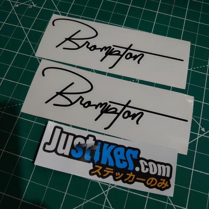 Gambar Sticker Frame Sepeda Lipat Hand Writing, Sticker Accessories Sepeda - Bromp-TON dari Justiker.com undefined Tokopedia