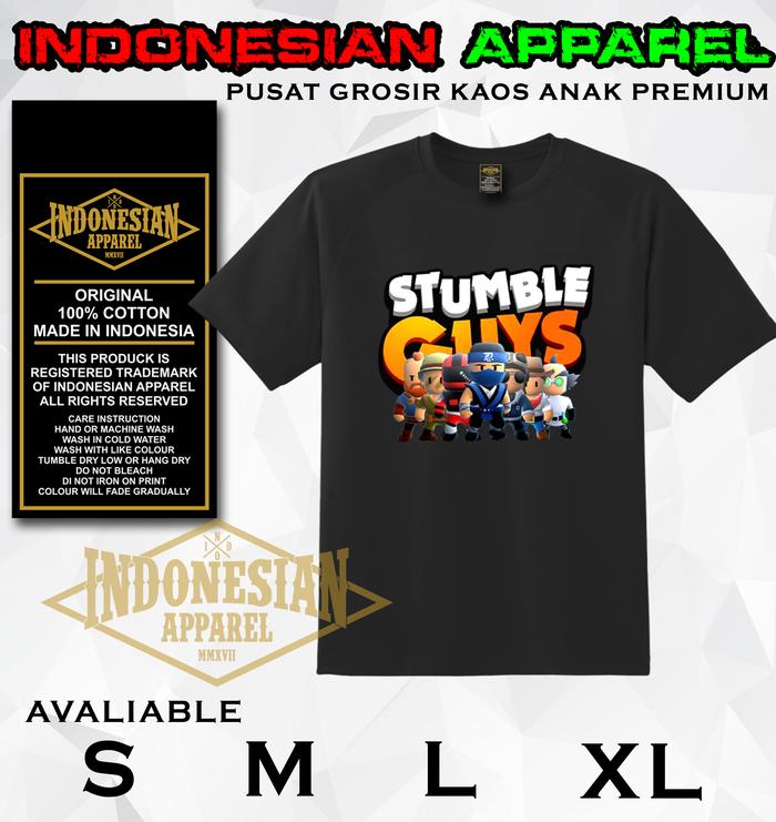 Gambar KAOS T SHIRT ANAK STUMBLE GUYS TERBARU PREMIUM INDONESIAN APPAREL I - Hitam, S dari DJ Sagitarius clothing undefined Tokopedia