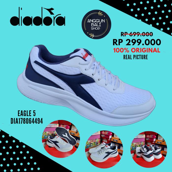 Jual sepatu diadora original eagle Putih, 43 Kota Denpasar