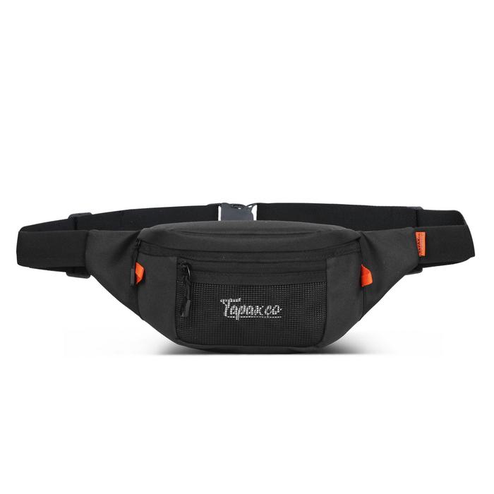 Gambar Tas Selempang Pria Wanita Tapaxco Taka Waistbag Casual Kanvas Cordura - fullblack dari Tapaxco undefined Tokopedia