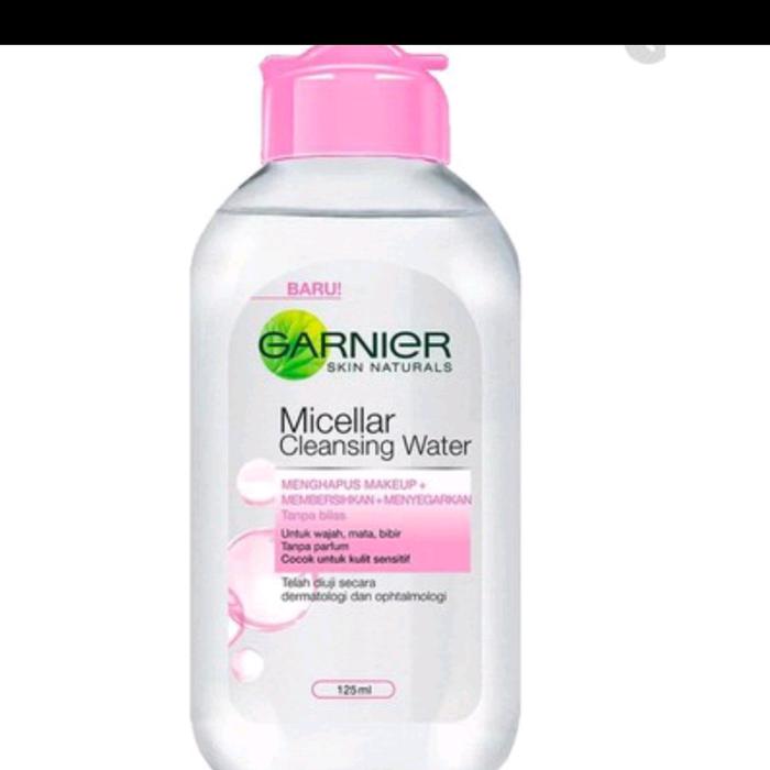 Gambar garnier micelar water blue-pink-biphaseOil-Vit C- Rose50ml-125ml-400ml - GARNIER PINK, 125 ml dari SINAR LAURA undefined Tokopedia