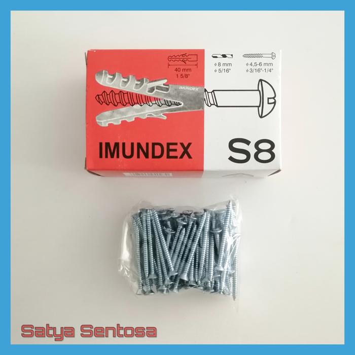 Gambar Paket IMUNDEX S8 + Sekrup Moonlion 4 cm / 5 cm (100 pcs) - Sekrup 4 cm dari Satya Sentosa undefined Tokopedia