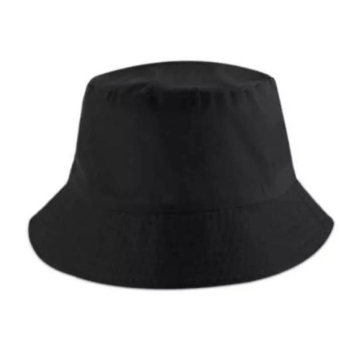 Gambar topi bucket hat polos unisex - Hitam dari mode shop undefined Tokopedia
