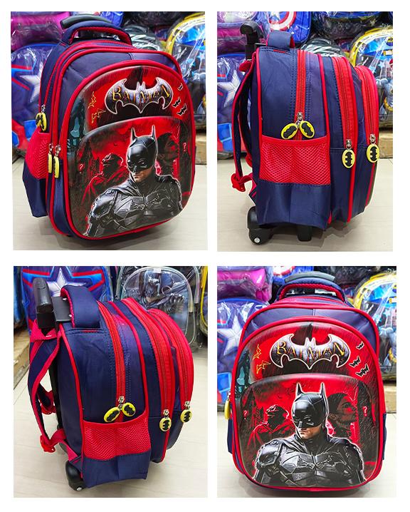 Gambar TAS DORONG TROLLEY TK / PAUD DINO DINOSOURUS 3Res IMPORT Luwi 12" - BATMN HAPPY dari OnLanShop undefined Tokopedia