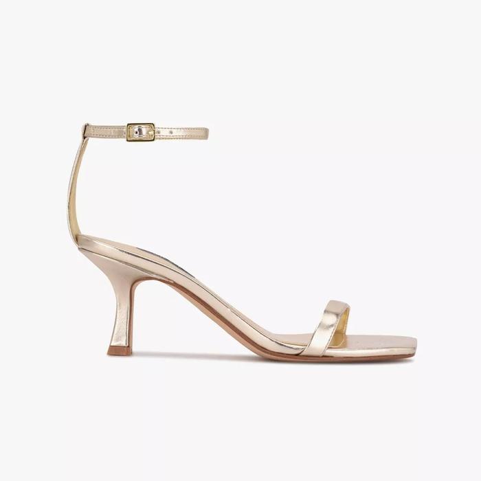 NINE WEST Ripe 100% Original Sandal Heels Wanita Gold US 6,5 di  Symphonia Store Tokopedia