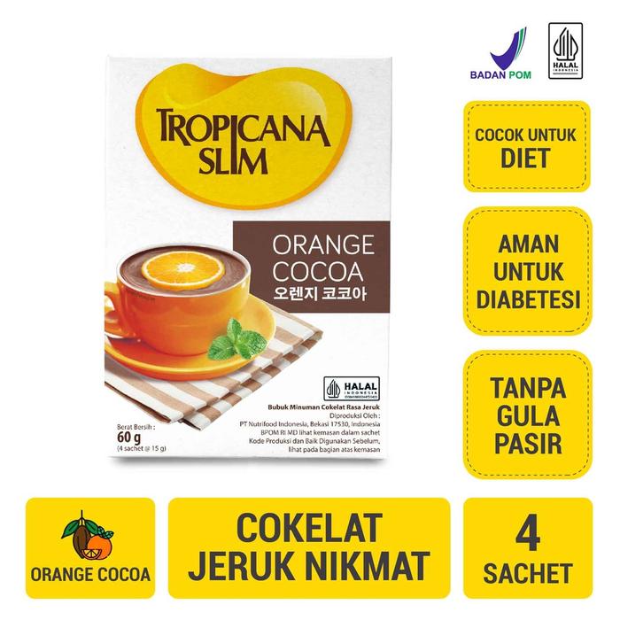 Gambar Tropicana slim mint cocoa 4's 15gr - coklat jeruk dari Kivara Store undefined Tokopedia
