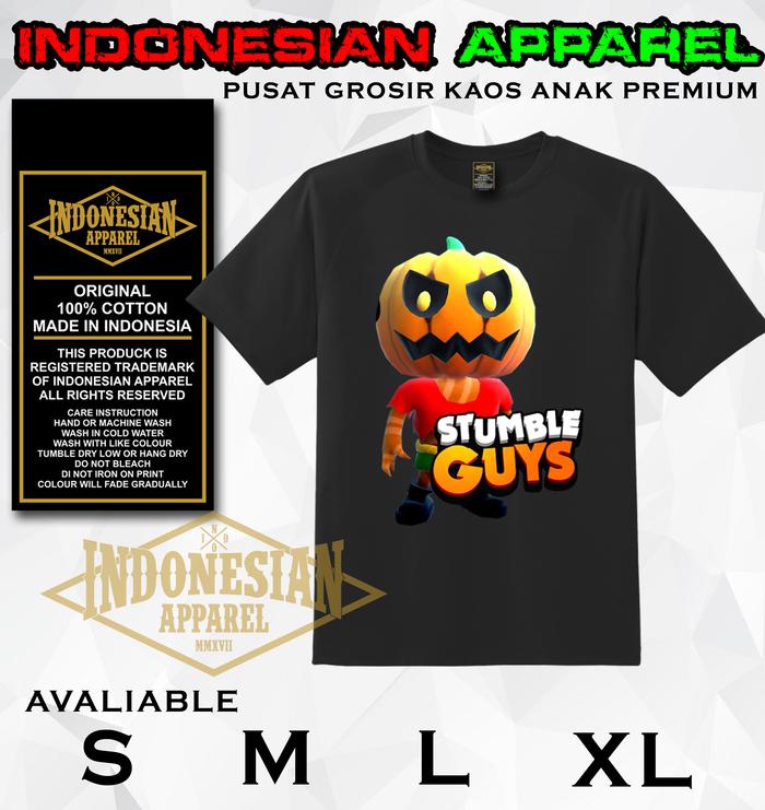Gambar KAOS T SHIRT ANAK STUMBLE GUYS TERBARU PREMIUM INDONESIAN APPAREL F - Hitam, S dari DJ Sagitarius clothing undefined Tokopedia