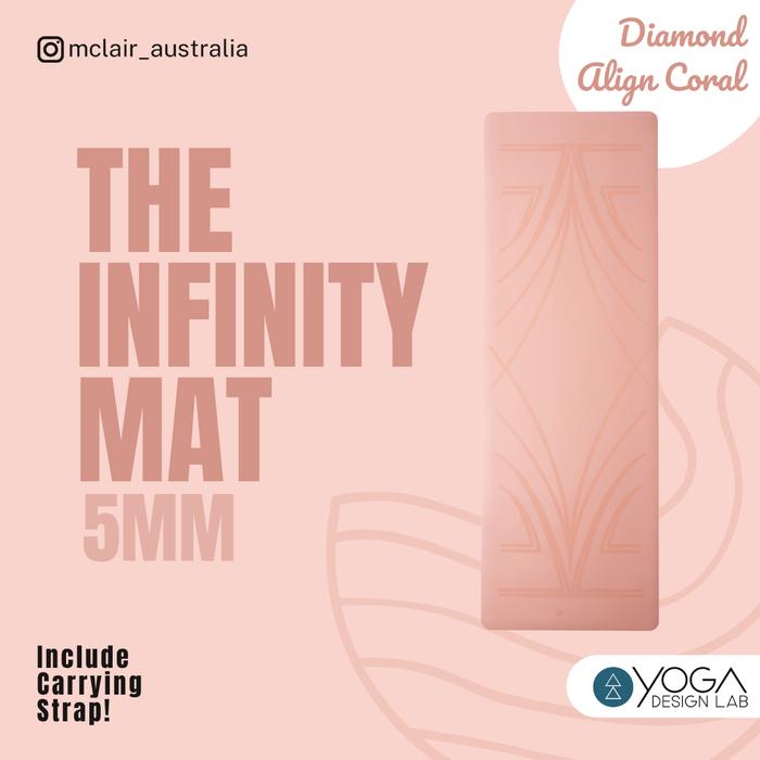 Gambar YOGA DESIGN LAB Infinity Yoga Mat 5.5mm FREE STRAP - DiamondCoral dari MCLAIR undefined Tokopedia