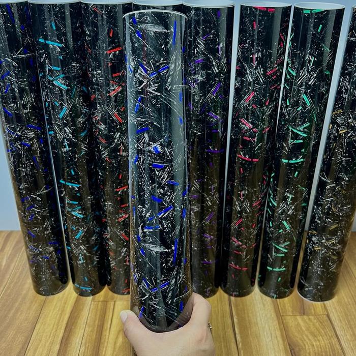 Gambar Sticker Carbon Forged Stiker Motor Forged ukuran 50cm ke 50cm V2 - BIRUV2 50CM50C dari sdw sticker undefined Tokopedia