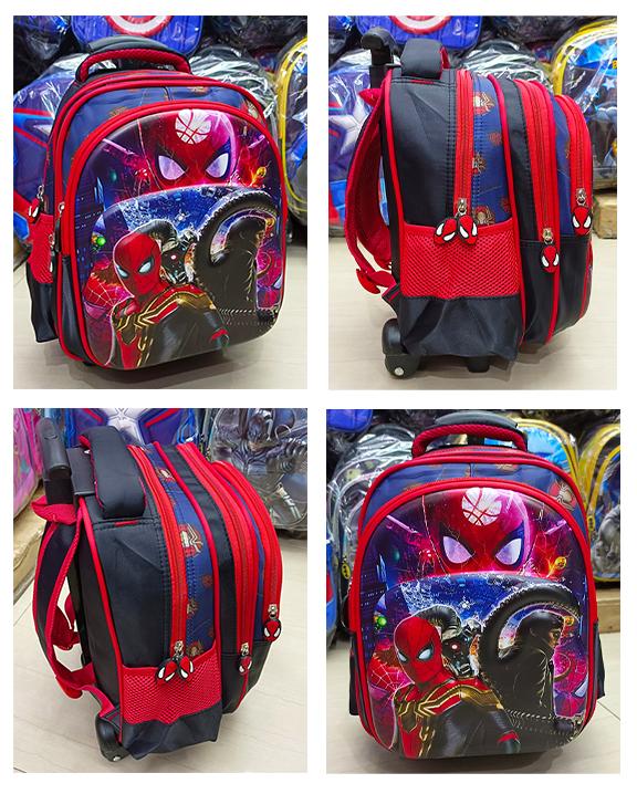 Gambar TAS DORONG TROLLEY TK / PAUD DINO DINOSOURUS 3Res IMPORT Luwi 12" - SPIDER HAPPY dari OnLanShop undefined Tokopedia