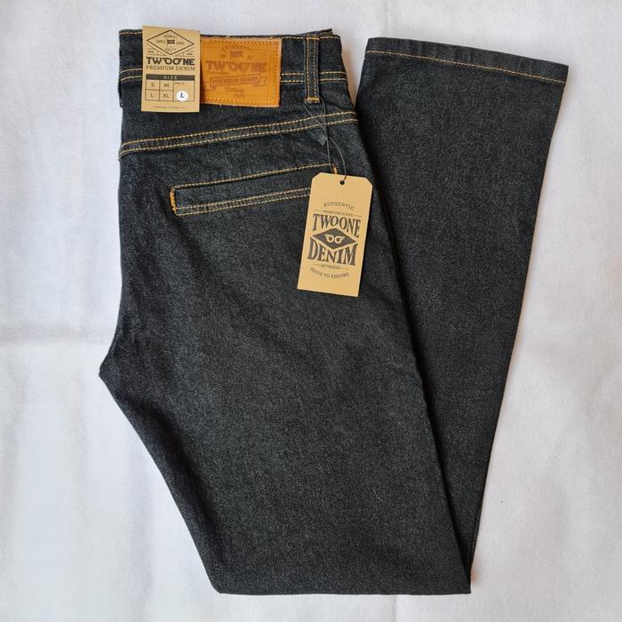 Gambar Celana Jeans Panjang Pria Slim Fit Saku Bobok Denim Black Garmen - Black Garmen, S dari PELABUHAN - JEANS undefined Tokopedia