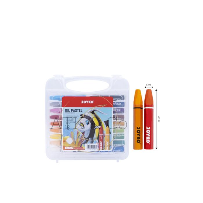 Gambar Crayon Joyko TiTi 12 18 24 36 48 55 72 Warna - Krayon Oil Pastel Color - 12 Warna dari ATK & Co undefined 5 Tokopedia