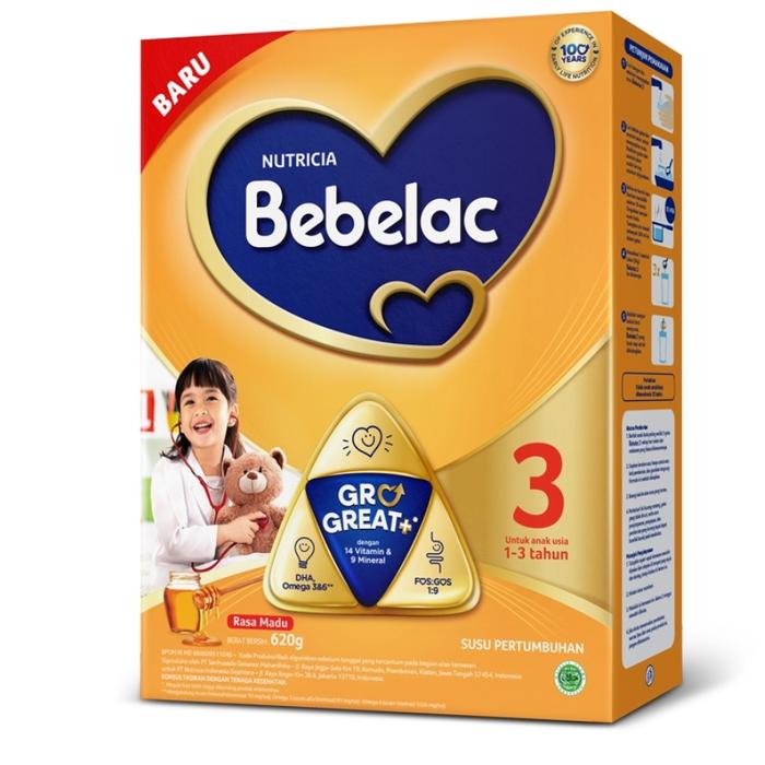 Gambar Bebelac 3 Susu Pertumbuhan Anak 1-3 Tahun Madu 620 g dari Unlimited Wants undefined Tokopedia