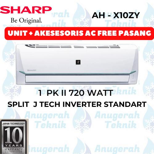 Gambar AC SPLIT SHARP 1 PK J-TECH INVERTER THAILAND - AH X10ZY - UNIT ACC PASANG dari Anugerah Teknik AC JAKARTA undefined Tokopedia