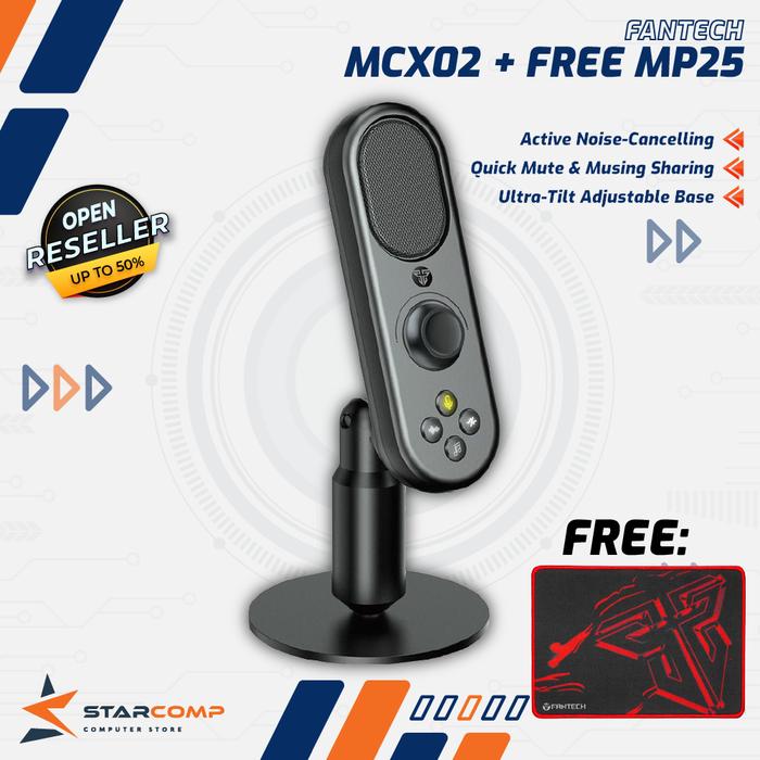Gambar Fantech LEVIOSA LIVE MCX02 Dynamic Microphone USB for PC/Laptop dari Starcomp Origin undefined Tokopedia