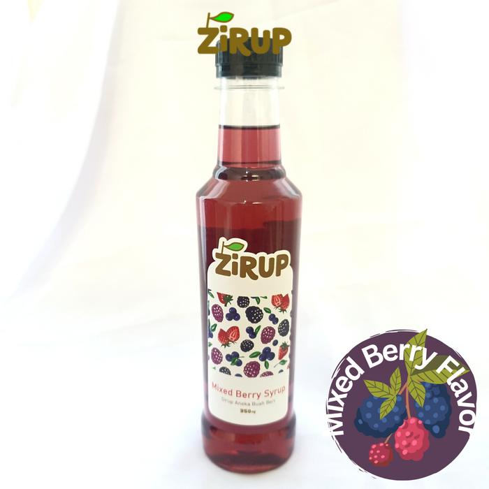 Gambar ZIRUP Minuman Sirup Rasa ANEKA BERI Mixed Berry Flavor - 350ml dari Zinuman Official undefined Tokopedia