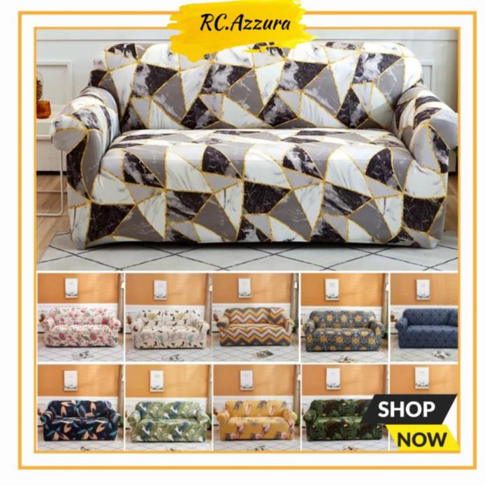 Gambar Cover Sofa 1 2 3 Seater Sarung Sofa Elastis Penutup Pembungkus Sofa dari Zura Home undefined Tokopedia