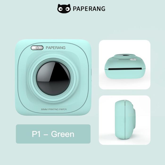 Gambar PAPERANG p1 mini printer thermal p2 p2s p3 - P1 Green, Sticker + Pouch dari Paperprint undefined Tokopedia