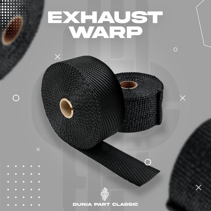 Gambar Exhaust Wrap Knalpot / Pelindung knalpot anti panas - Hitam dari Dunia Part Clasic undefined Tokopedia